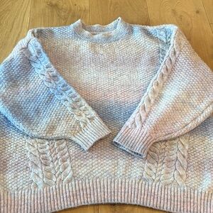 LC Lauren Conrad Pastel Cable Knit Sweater